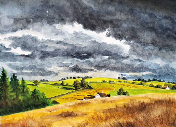 I always liked stormy skies