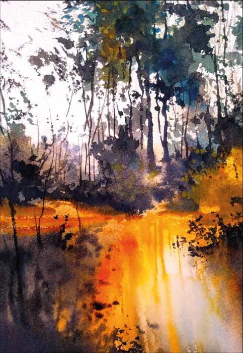 Reflections in the water